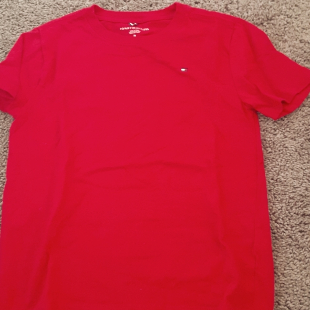 Tommy Hilfiger short sleeve top,Red,size 8-10